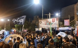 مراسم شب تاسوعای حسینی در هرسین+فیلم