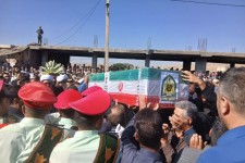 تشییع پیکر شهید والامقام سرهنگ دوم محسن چهری در هرسین