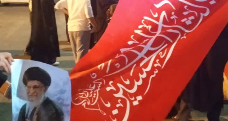 مراسم تشییع نمادین و وداع با قائد امت در هرسین