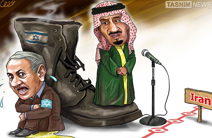 کاریکاتور/آمادگی همکاری عربستان با اسرائیل علیه ایران
