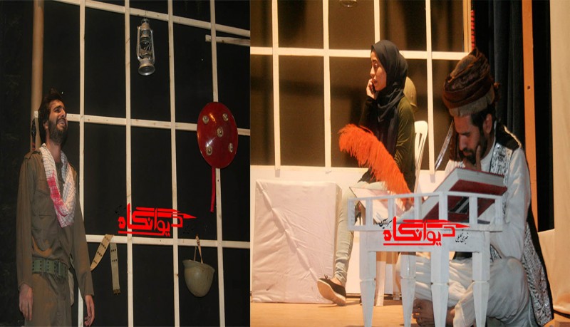 اولین اجرای نمایش ملتی در تبعید به کارگردانی نعمت اسدی مرام در هرسین+تصویر