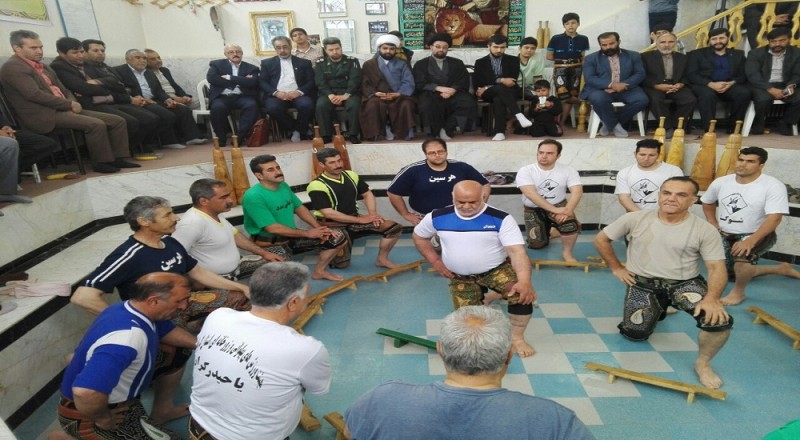 تصویر/ برگزاری جشن میلاد حضرت علی(ع) در زورخانه باستانی امام علی(ع)هرسین 
