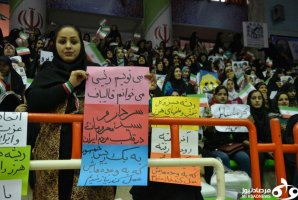 همایش بزرگ حامیان سید ابراهیم رئیسی و قالیباف در کرمانشاه/ "آخر هفته روحانی رفته" + فیلم و عکس