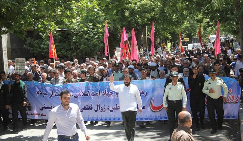 راهپیمایی روز قدس در شهرستان هرسین برگزار شد+ عکس و فیلم