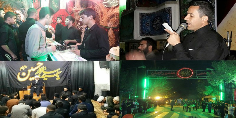 برگزاری مراسم شب چهارم محرم در هرسین+عکس 