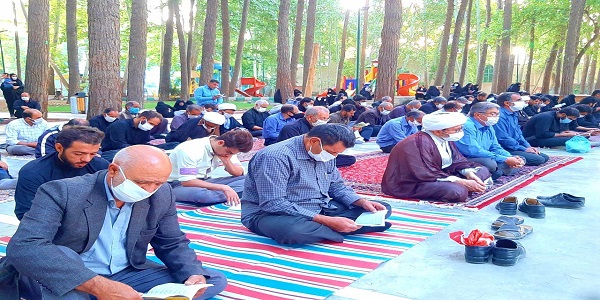 تصاویری از برگزاری دعای ندبه در هرسین