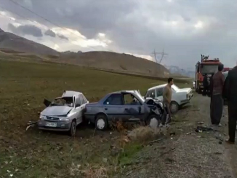 6مصدوم درتصادف محور روستای سرماج