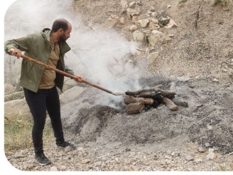 امحاء کوره های زغال گیری در شهرستان هرسین