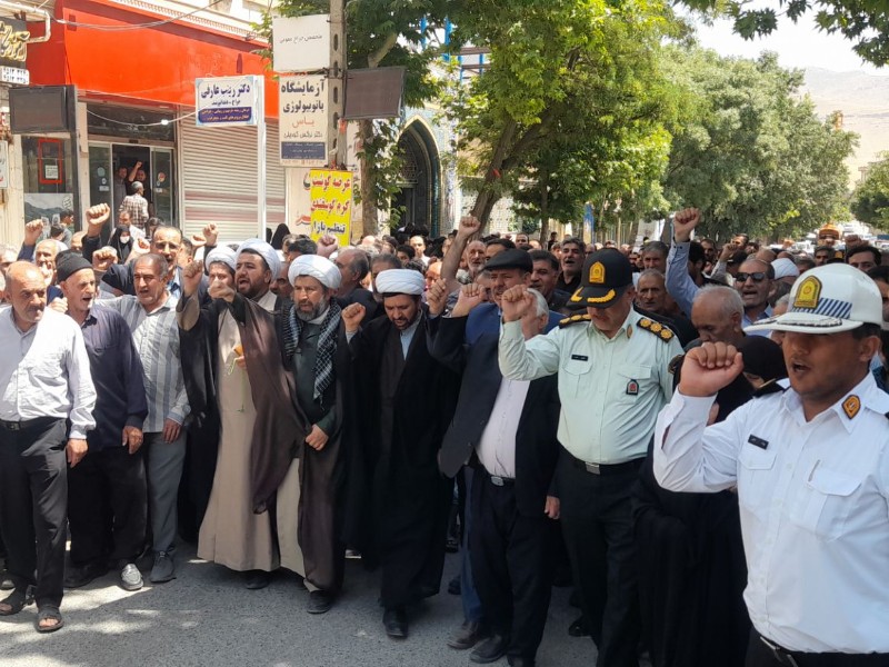 راهپیمایی جمعه های خشم و نصر در هرسین+فیلم و عکس