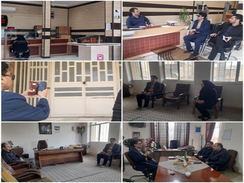 بازدید سرزده معاون سیاسی امنیتی فرمانداری هرسین از برخی ادارات و بانک های شهرستان